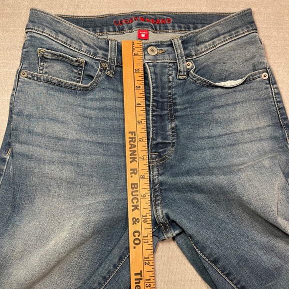 Lucky Brand Womens Jeans Size 6 28 Stevie Flare Leg Cropped Raw Hem High Rise - Picture 5 of 8